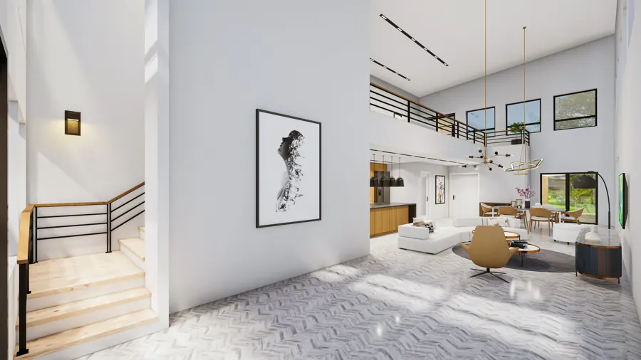 Bright modern apartment interior