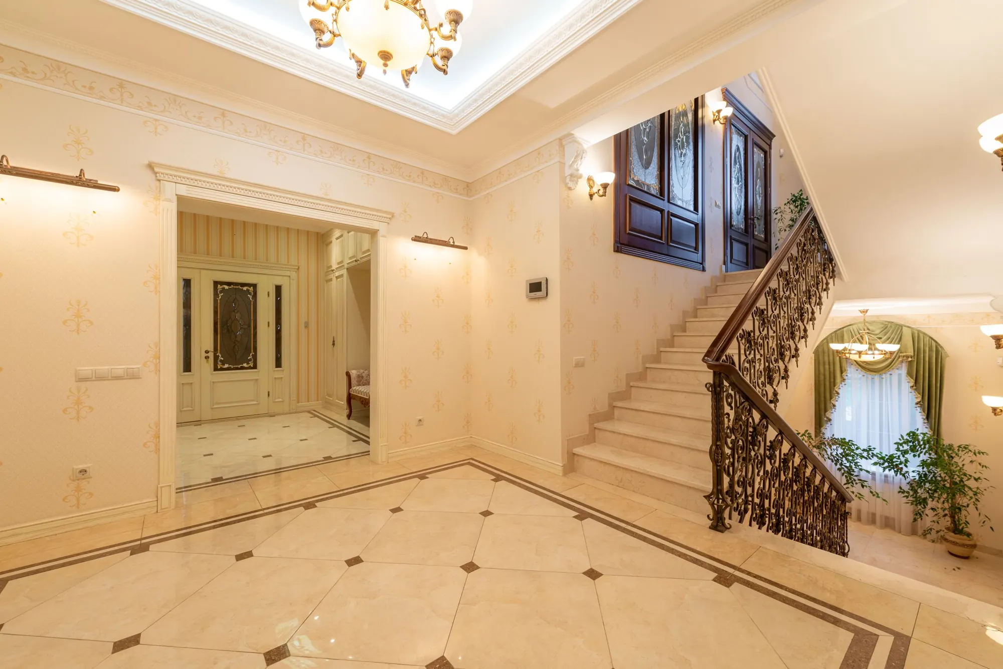 Grand hallway with staircase