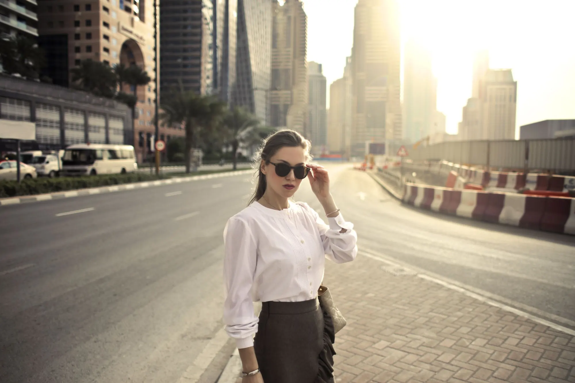 Professional woman on a Dubai street